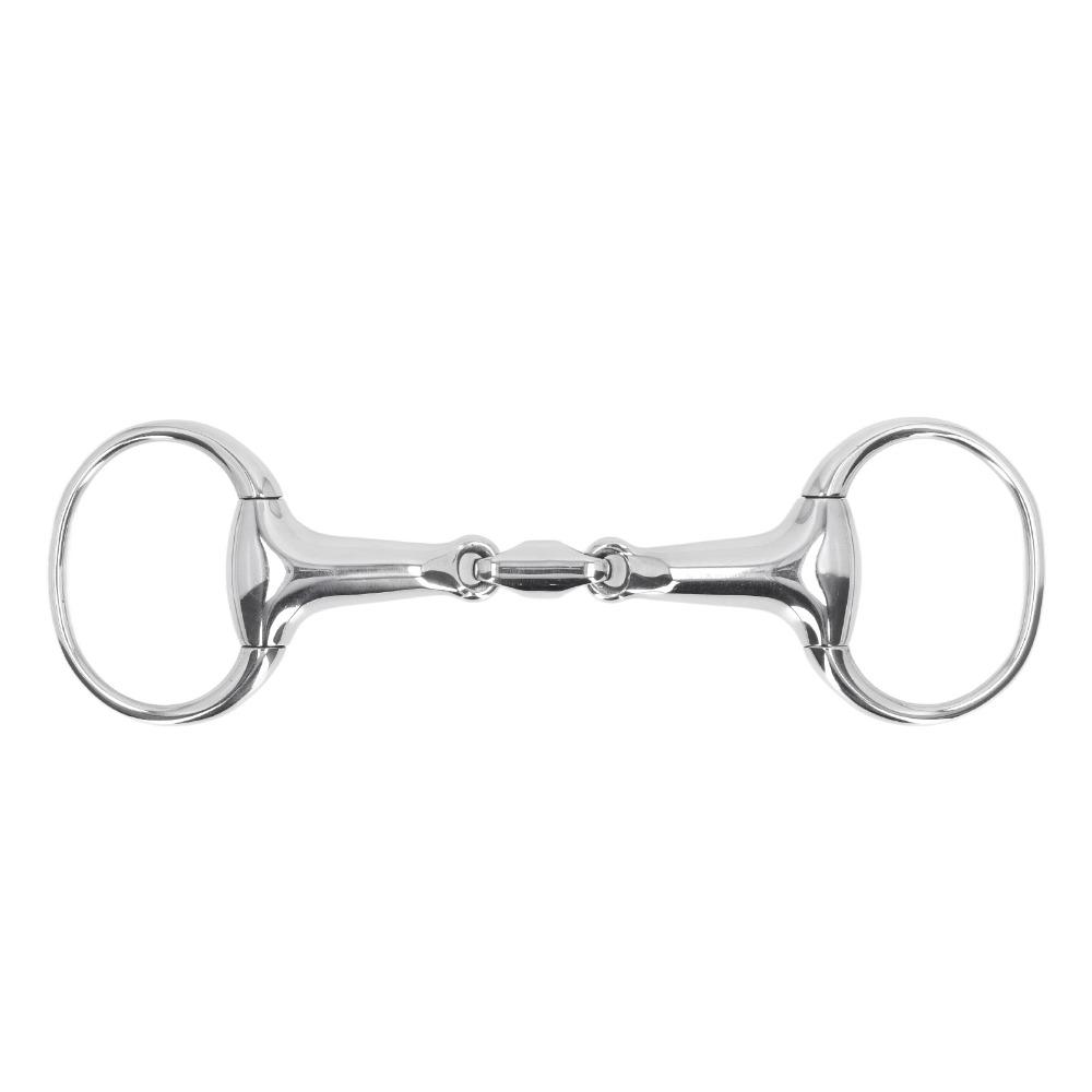 Stainless Steel Horse Snaffle Bit Oval Link Loose Ring Snaffle Horse Gag Ring  For Horses