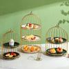 Birdcage Style Double-Layer Afternoon Tea Dessert Stand
