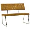 Day and Night - Day and Night Brown Velvet Bench 110 Cm