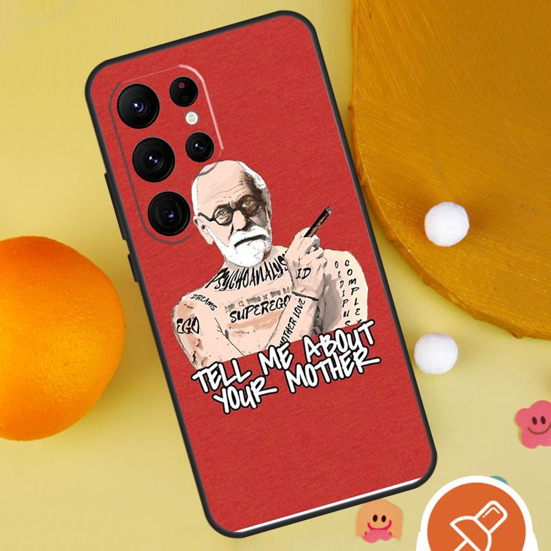 Sigmund Freud Phone Case For Samsung Galaxy S25 Ultra S23 S22 S21 Ultra S9 S10 S20 Plus S24 FE Funda Cover