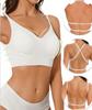 Large size seamless large backless underwear U-shaped beautiful back outer wear underwear bra