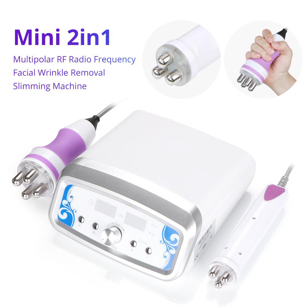 2 In 1 Multipolar RF Radio Frequency Skin Rejuvenation Facial Wrinkle Removal Anti Aging Beauty Machine