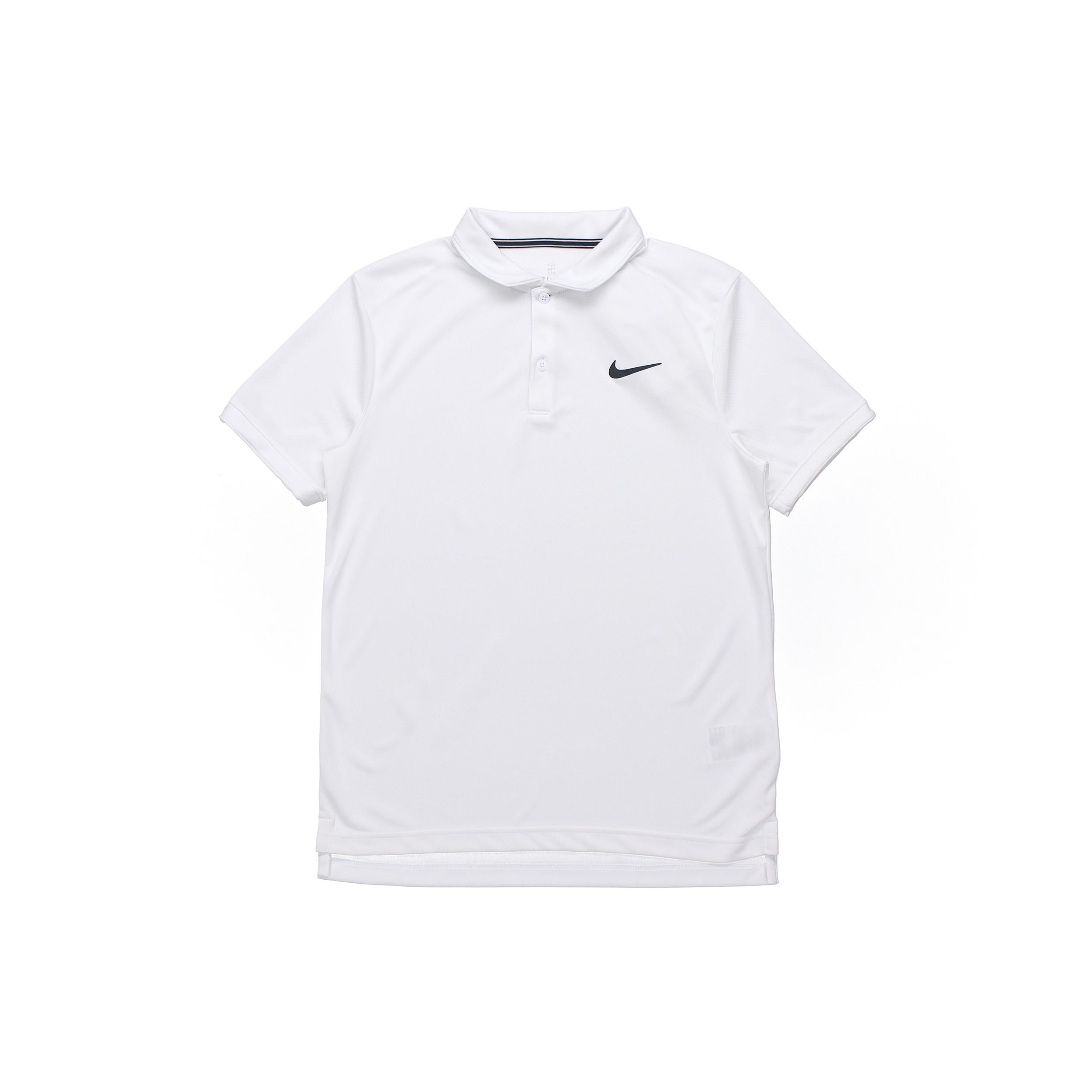 Nike Polo Shirts Men s White Polo Collar Moderate Straight Fit CW6851-100 XXL