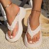 Soft Sole Platform Flip Flops Women Clip Toe Eva Non-Slip Cloud Slippers Woman  Summer Thick Bottom Bathroom Slides Sandal