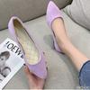 Fashion Spring summer new flat shoes with pointed shallow mouth suede fashionable simple comfortable versatile women's shoes