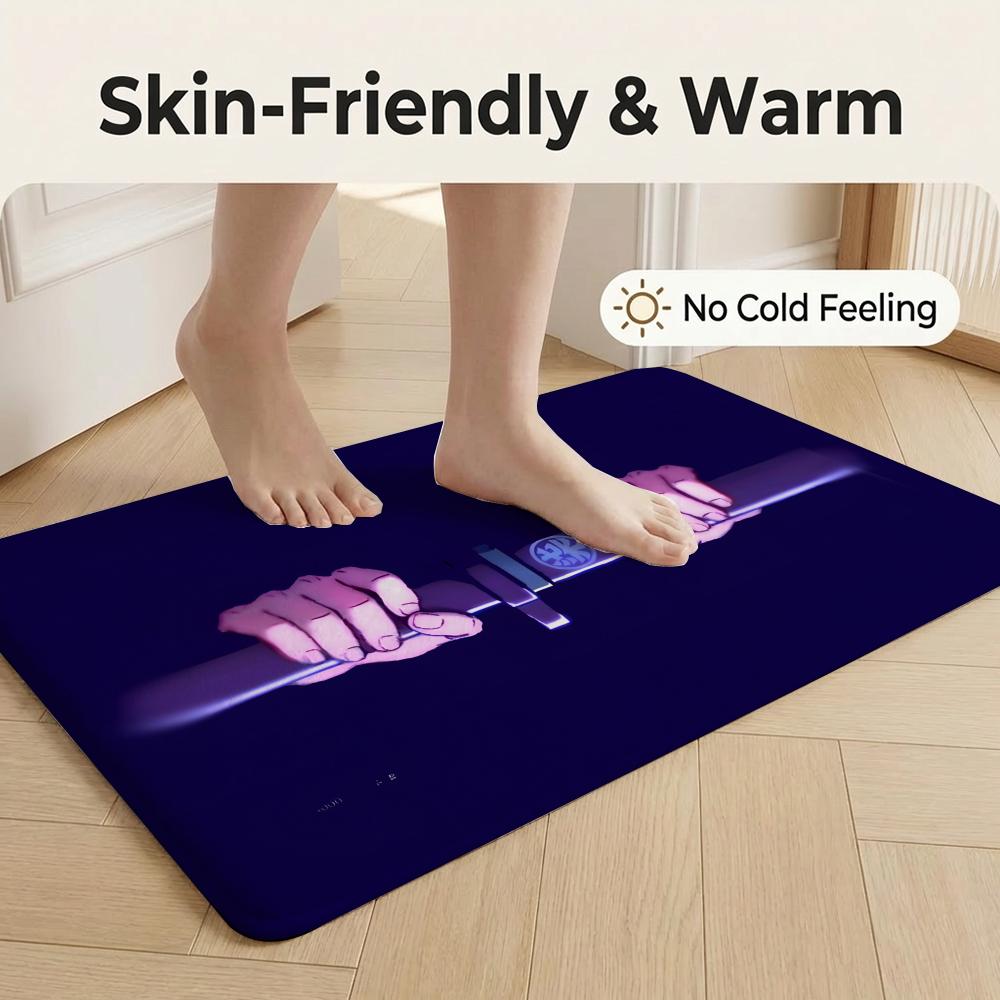 Anime S-Scissor S-Seven Floor Mat Flannel Door Mat Non-Slip Bedroom Living Room Home Decor