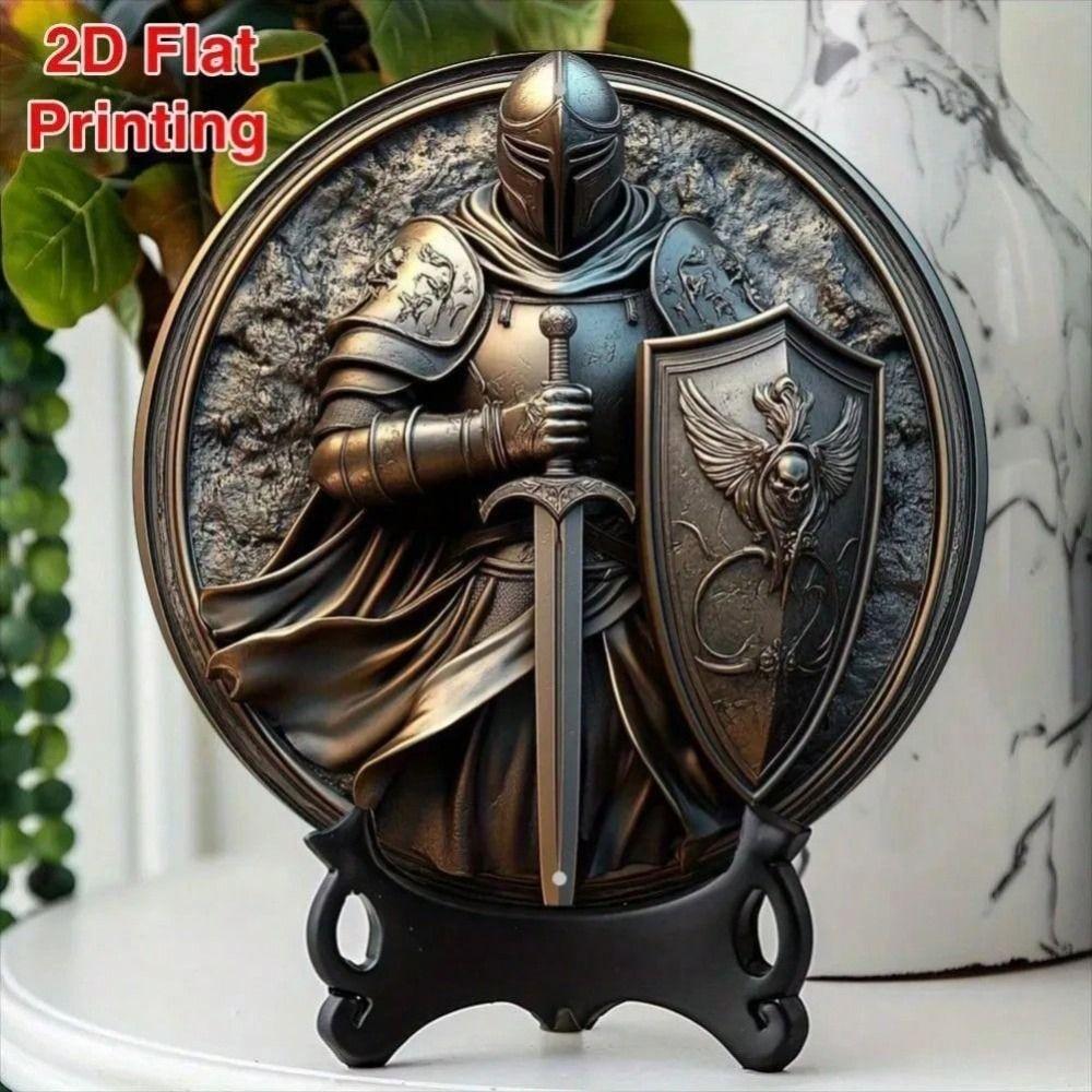 Handmade Metal Tin Plate Wall Art Home Decor 20x20cm