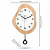 Pendelwanduhr Organische Form mit Unregelmäßigkeiten für Wohnzimmer, Flur,