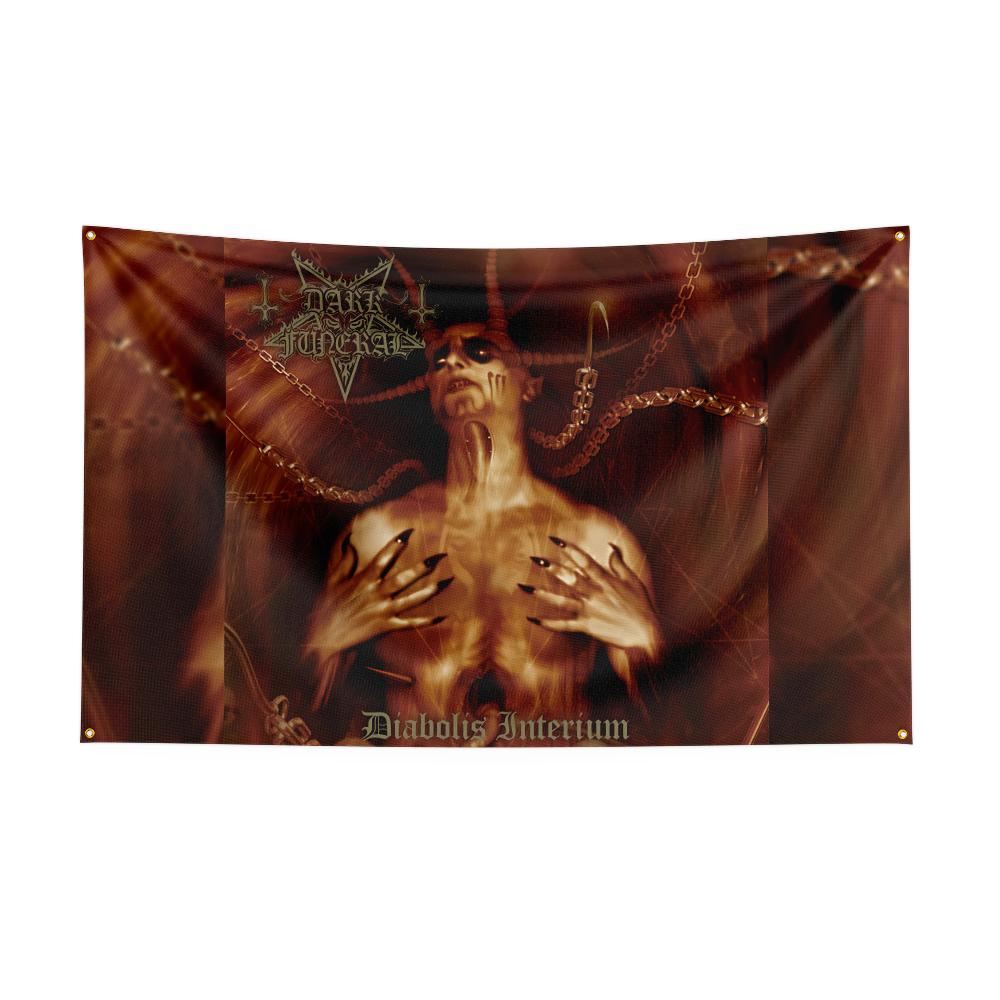 3x5 Ft Heavy Rock Band Ddark Funerals Flag Polyester Digital Printing Banner For Bedroom Wall Art Out Door Tapestry Decora