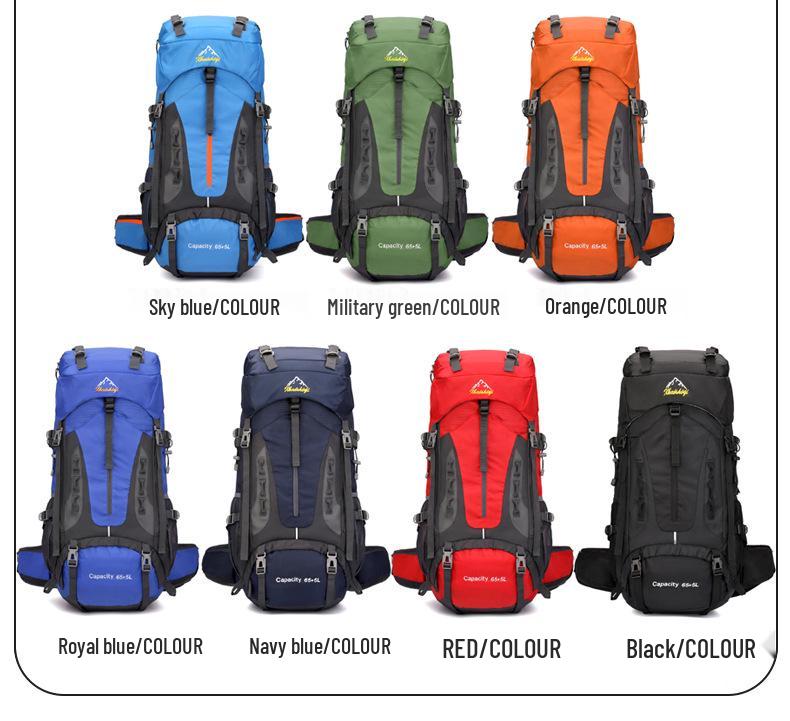 70L Large Capacity Outdoor Climbing and Hiking Backpack for Men & Women
