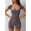European & American Backless Crisscross Yoga Jumpsuit: Sexy Curvy Fit, Solid Color