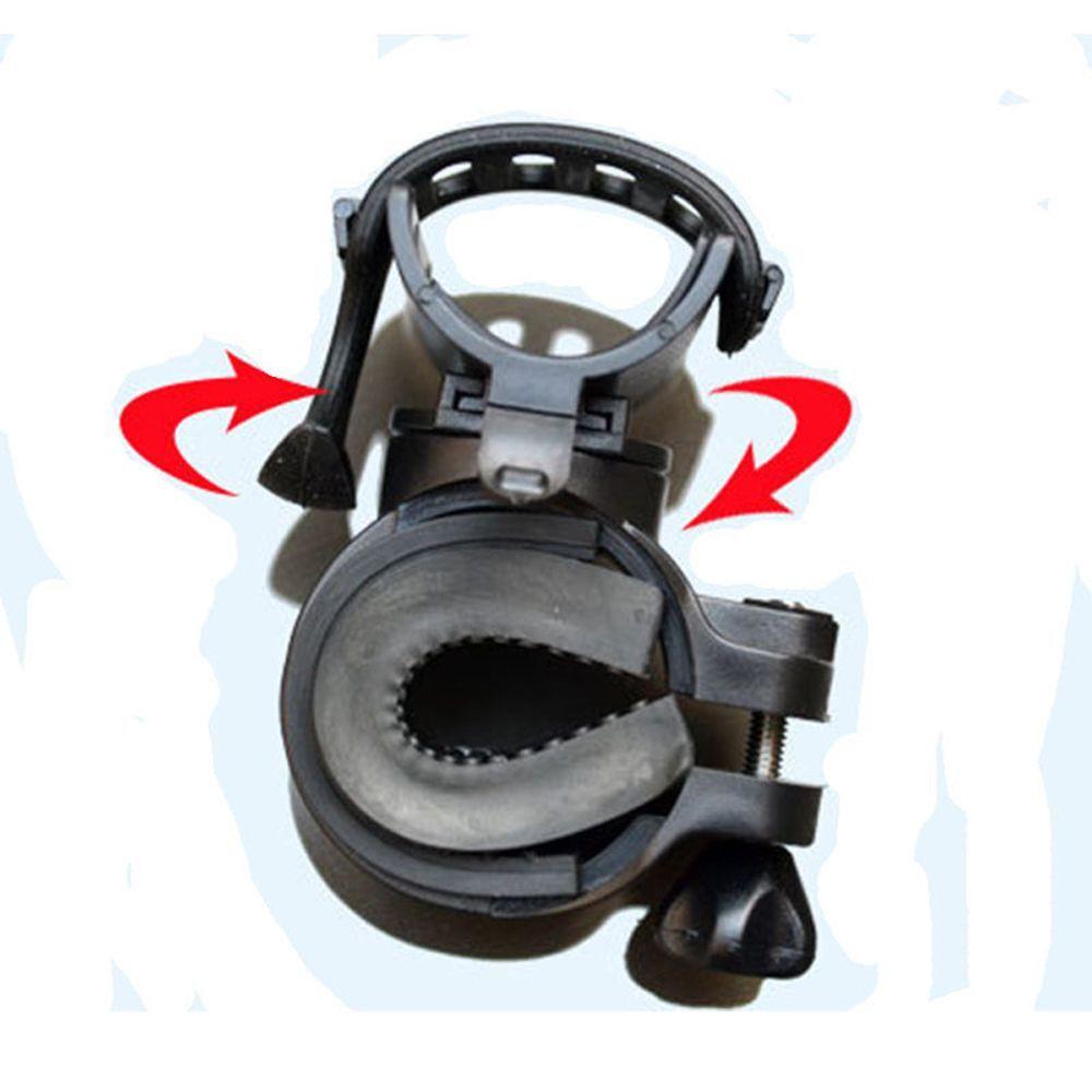 Bike Lamp Support Bicycle Light Clip Bicycle Torch Clamp 360 Degree Rotation Flashlight Holder