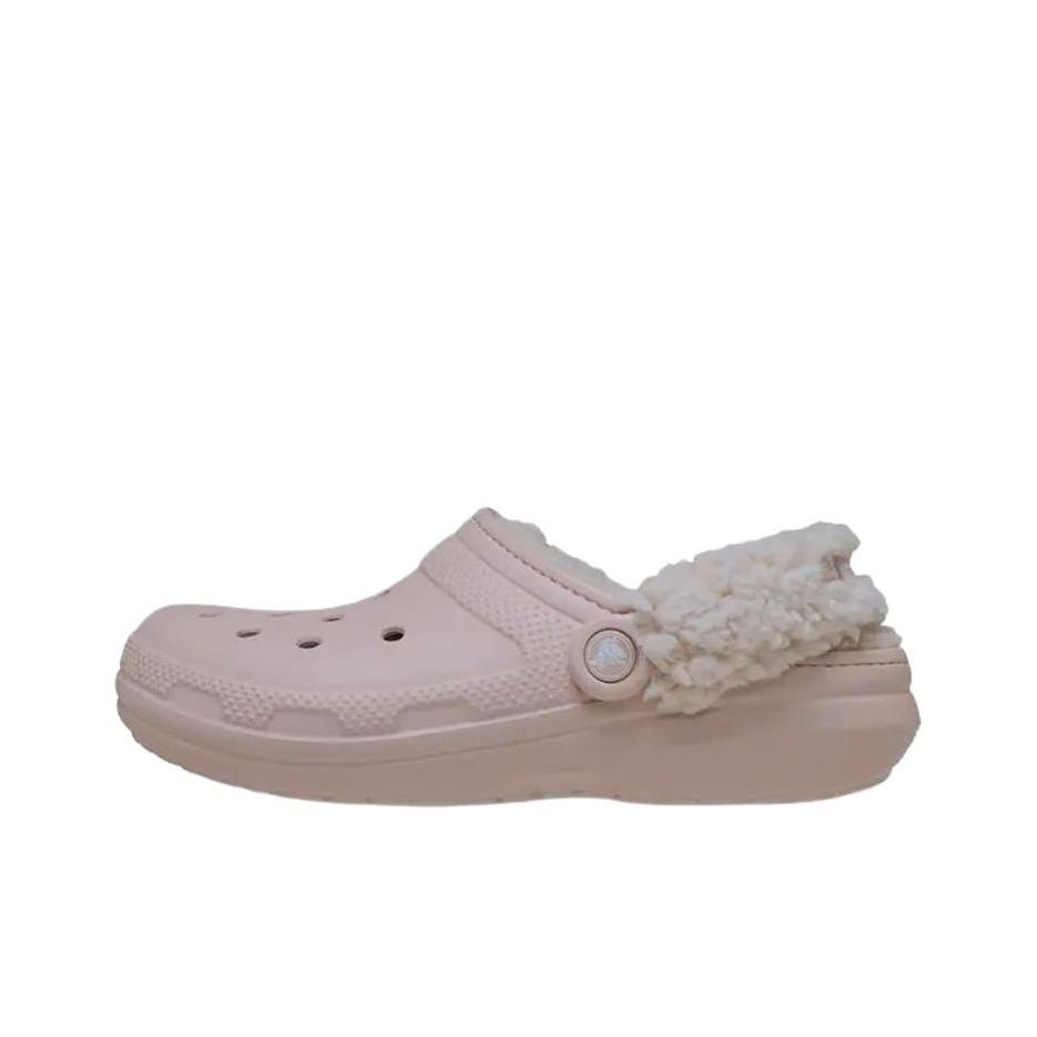 Crocs Classic Sheepskin Fashion Comfortable Clogs Unisex Footwear Quartz-Pink 211396-6UR