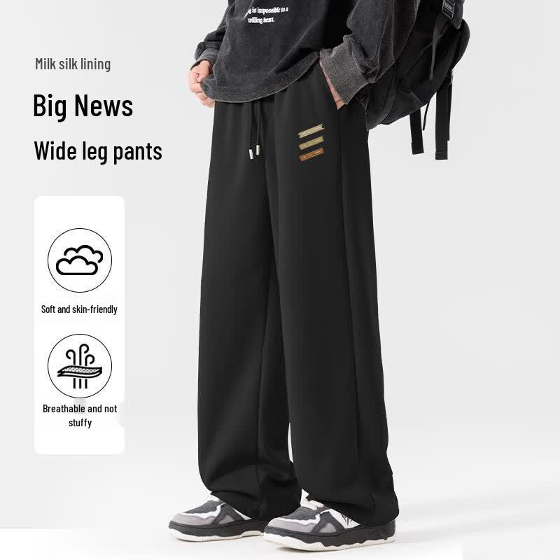 Baleno Men's Spring Autumn Casual Wide-Leg Pants