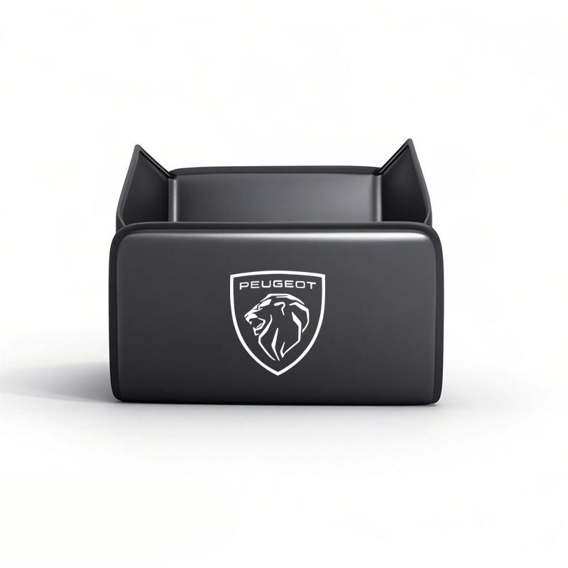 Car Trunk Leather Storage Box Foldable Auto Organizer Bag For Peugeot 107 408 4008 308 3008 5008 508 2008 208 301 106 205 407