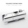 360 Degree Rotation Shower Head Holder Polished Chrome Handheld Shower Bracket  Round Shower Rod