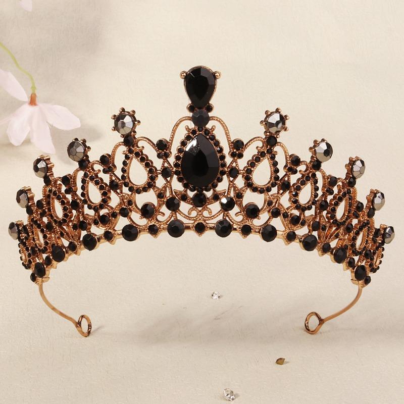 Corona Oscura Ballo di Halloween Corona di Strass Moda Foto Styling Copricapo