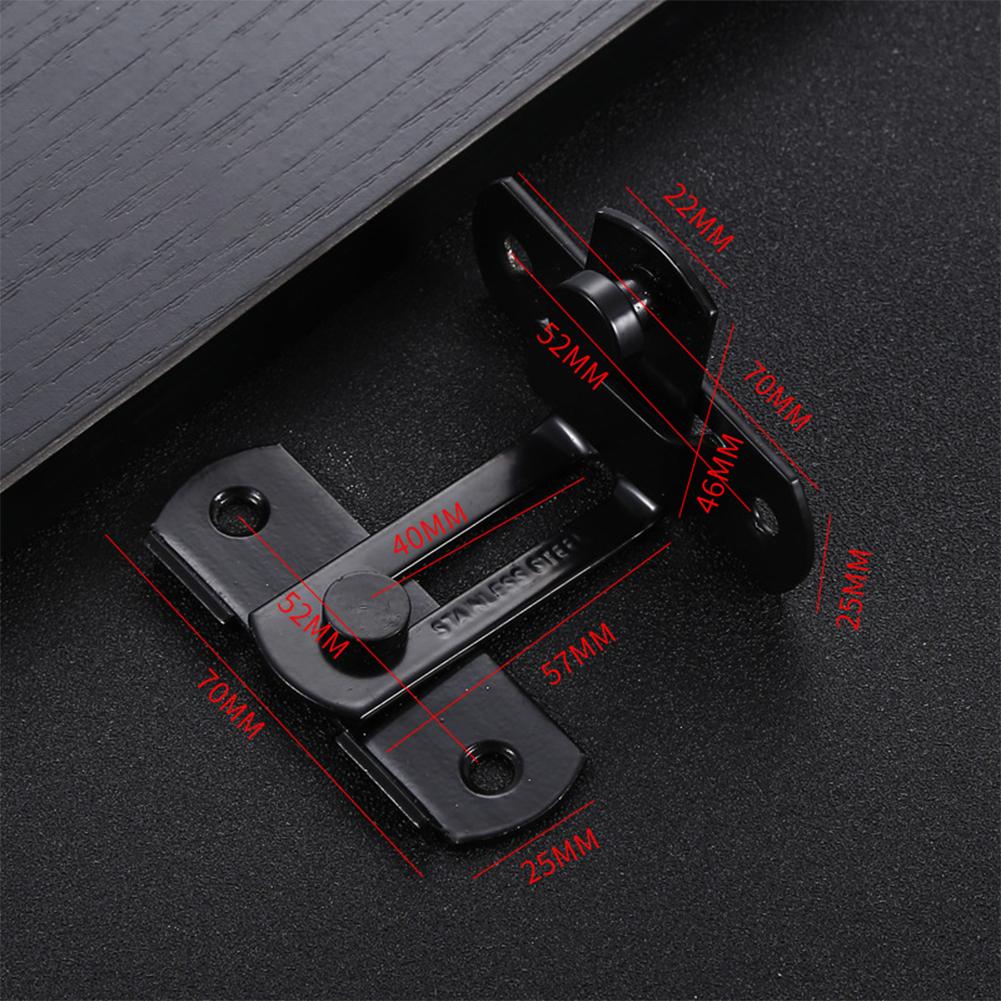 Multi-Purpose Sliding Door Cabinet File Cabinet Furniture Lock Bolt 90 Degree Easy Install