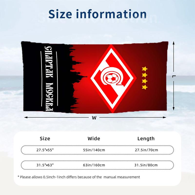 FC Spartak Moscow Beach towels also serve as bath towels summer essential a musthave for the outdoors the beach and the pool