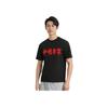 Li-Ning Paris Fashion Week Logo Print Short Sleeve T-Shirt Men Tops Black AHSN905-3