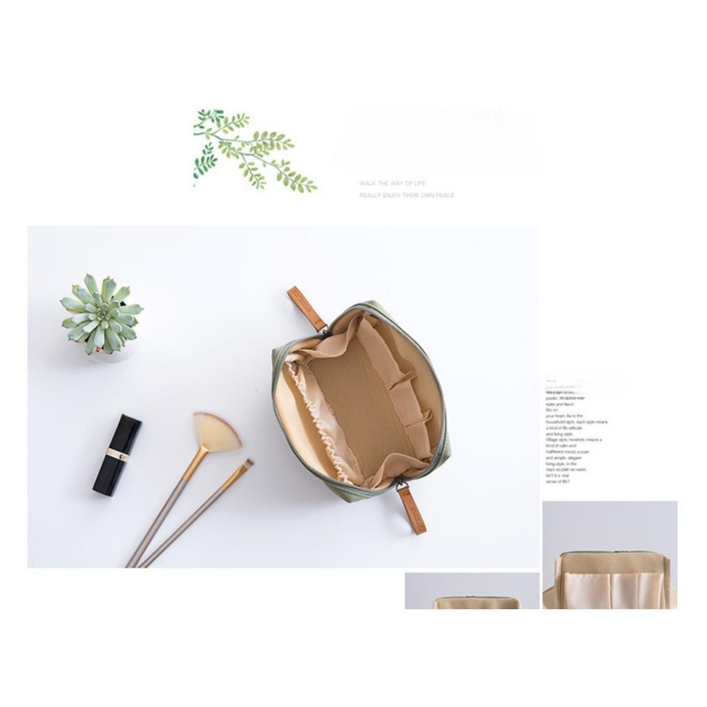 [Reise | Praktisk] Kompakt | Enkel glidelåskobling, En sminkeoppbevaringsveske for én leppestift | Egnet for reise og utendørs bruk