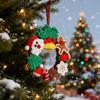 Benutzerfreundlicher Rentier-Wollkranz Sichere Weihnachtsdekoration Festival Türhängekranz für Kinder und Haustiere