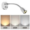 12v 24v Led Reading Wall Light Lamp Campervan Lights Rv Sconce Touch Control Rotating Spotlight For Truck Boats Bedside Flexible