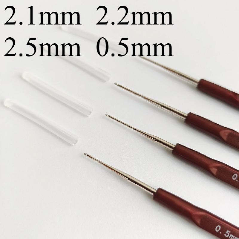 Mini Extra Thin Crochet Hook Yarn Knitting Tool Lace Thread Needle Pen Style Craft Kit Handy Stitch Implement for Hat Shoe