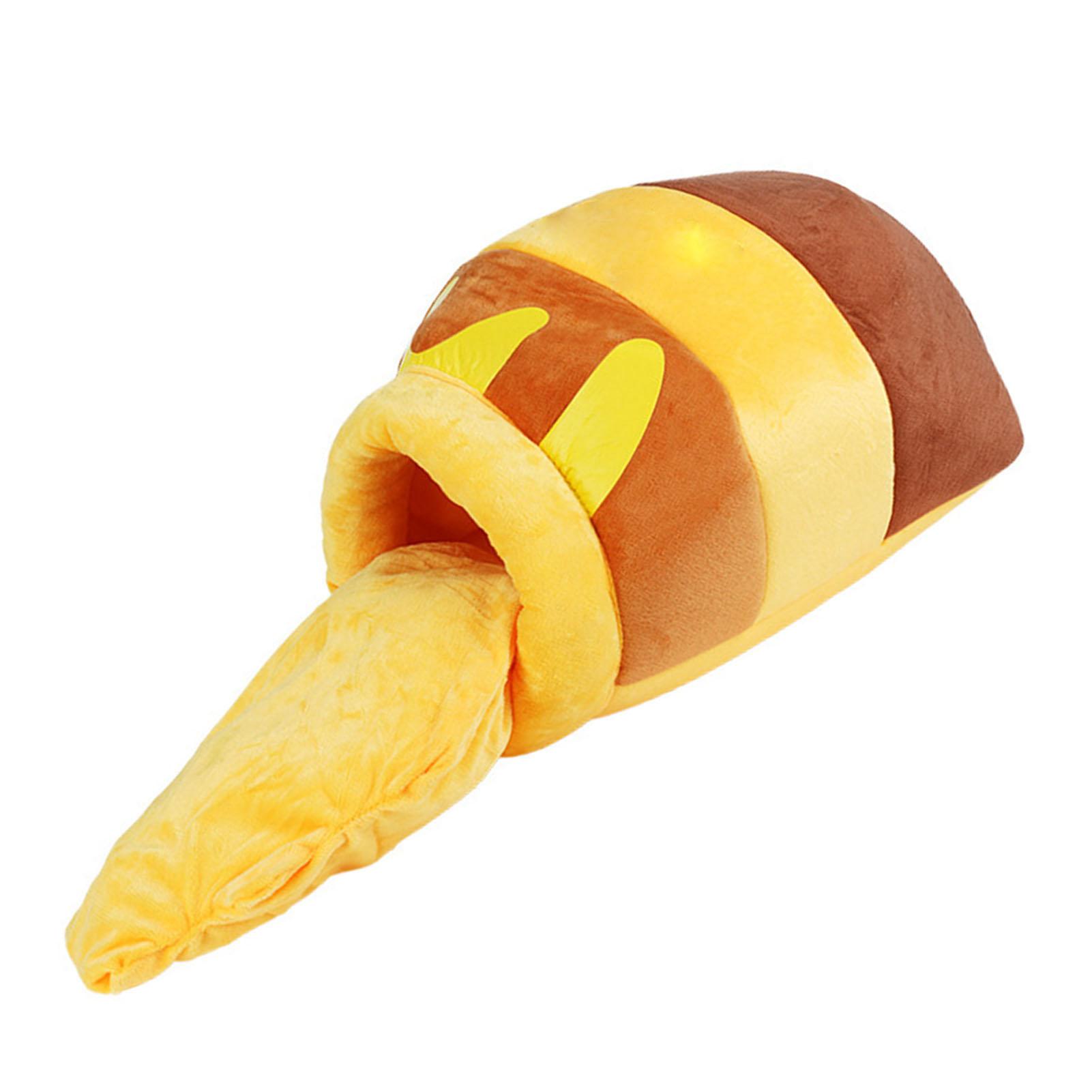 

Cat Sleeping Bed Cute Warm Semi Closed Slip Resistance PP Cotton Padding Cat Cave Bed for Small Dogs Cats Pets