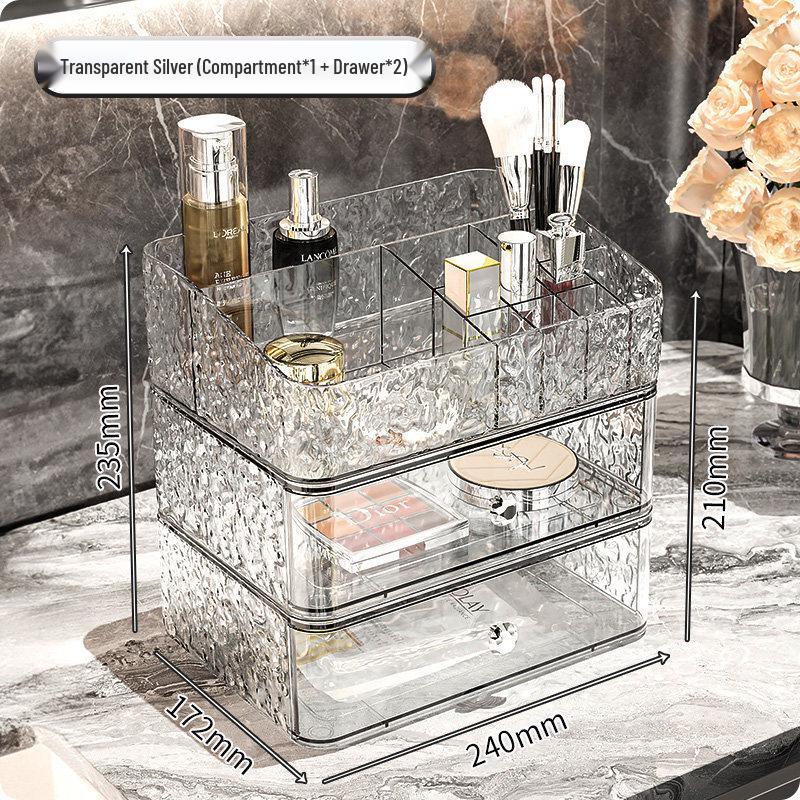 Luxury Desktop Cosmetic Storage Drawer - Makeup and Skincare Organizer