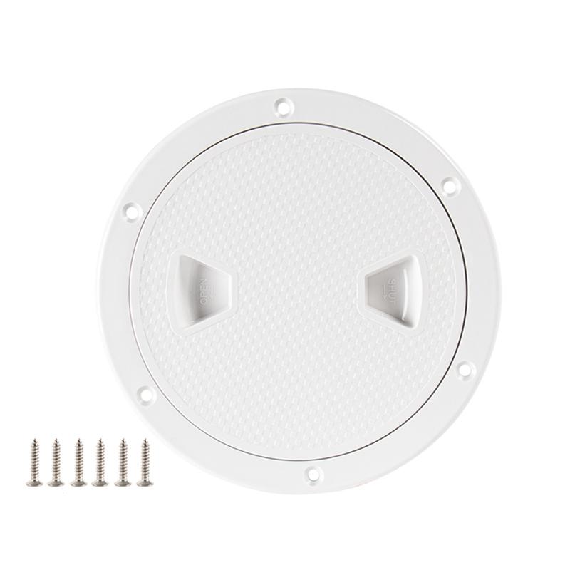 6 Inch Marine Boat Access Hatch Cover Twist Screw Out Deck Plate ABS Round Inspection Hatch For Boat Hatch