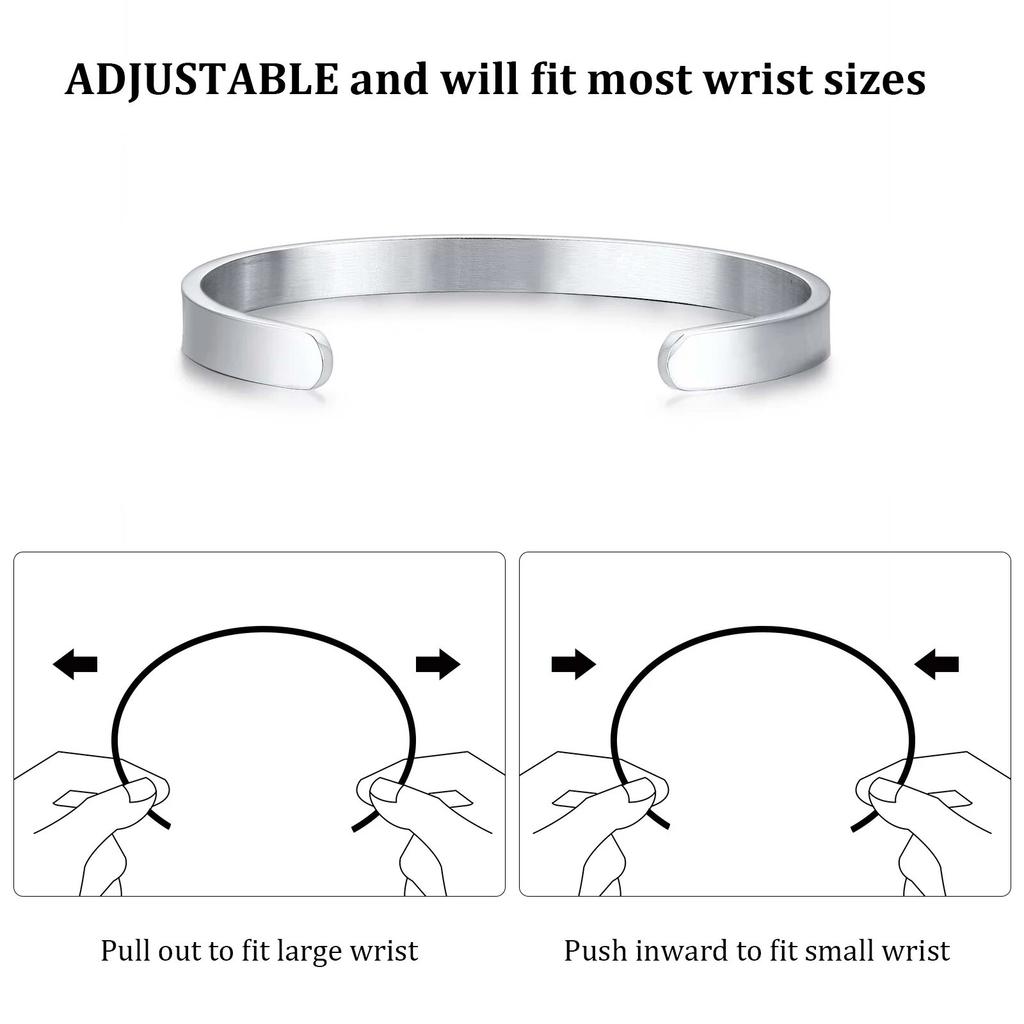 Nordic Runes Bangles,Men Bracelet,Stainless steel Twist Mobius Bangle Bracelets,Male Jewelry