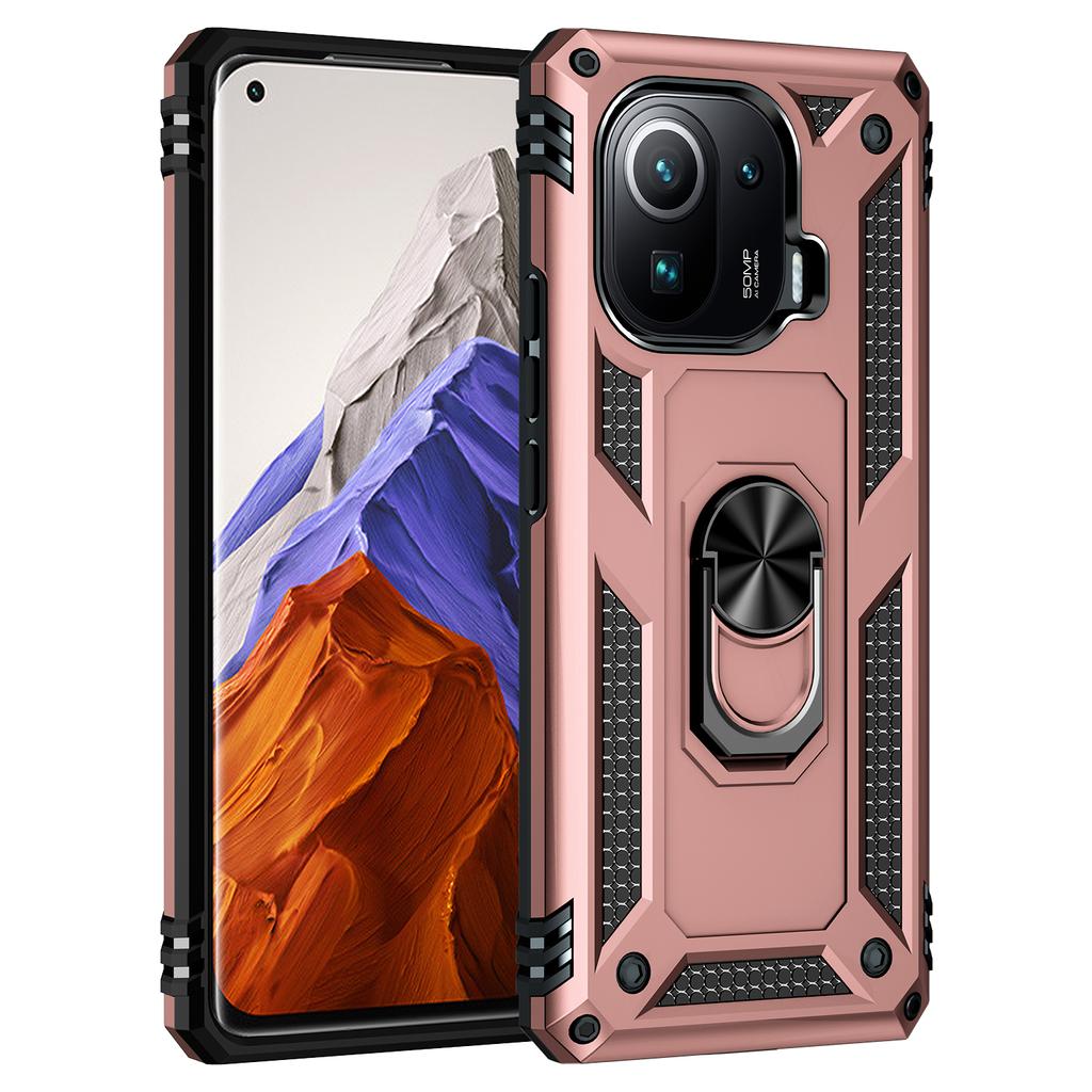 Shockproof Cover For Xiaomi Mi 11 Pro Case Mi 11 Pro Ring Holder Phone Case For Xiaomi Mi11 Pro 11Pro Funda Coque Business Capa