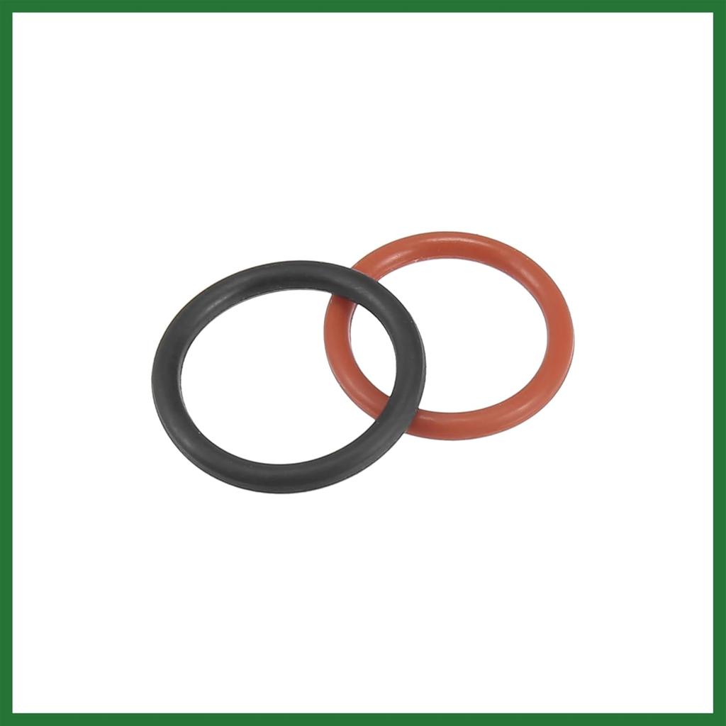 Motoforti Power Steering Pump O-Ring Inlet Outlet Seals Connector Gasket Fit for Honda Accord - Pack of 4 Black Red Long-lasting