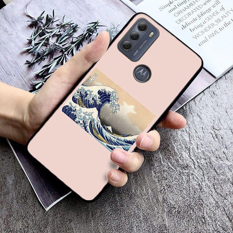 

Чехол Great of the Wave Art для Motorola Moto EDGE 20pro EDGE 20lite E6 E7 G STYLUS GPLAY GPOWER G 5G PLUS G30 G100 Funda Coque MOTO EDGE 20LITE