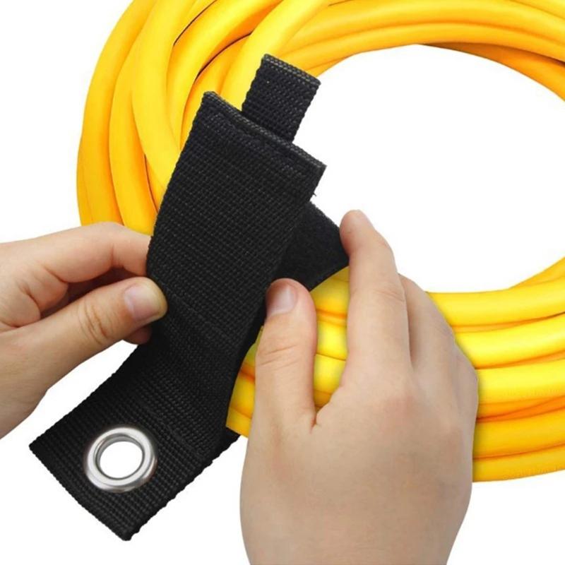 10 ks Držák na prodlužovací kabel Organizér Háček Smyčka Úložný pásek pro dům Sklep
