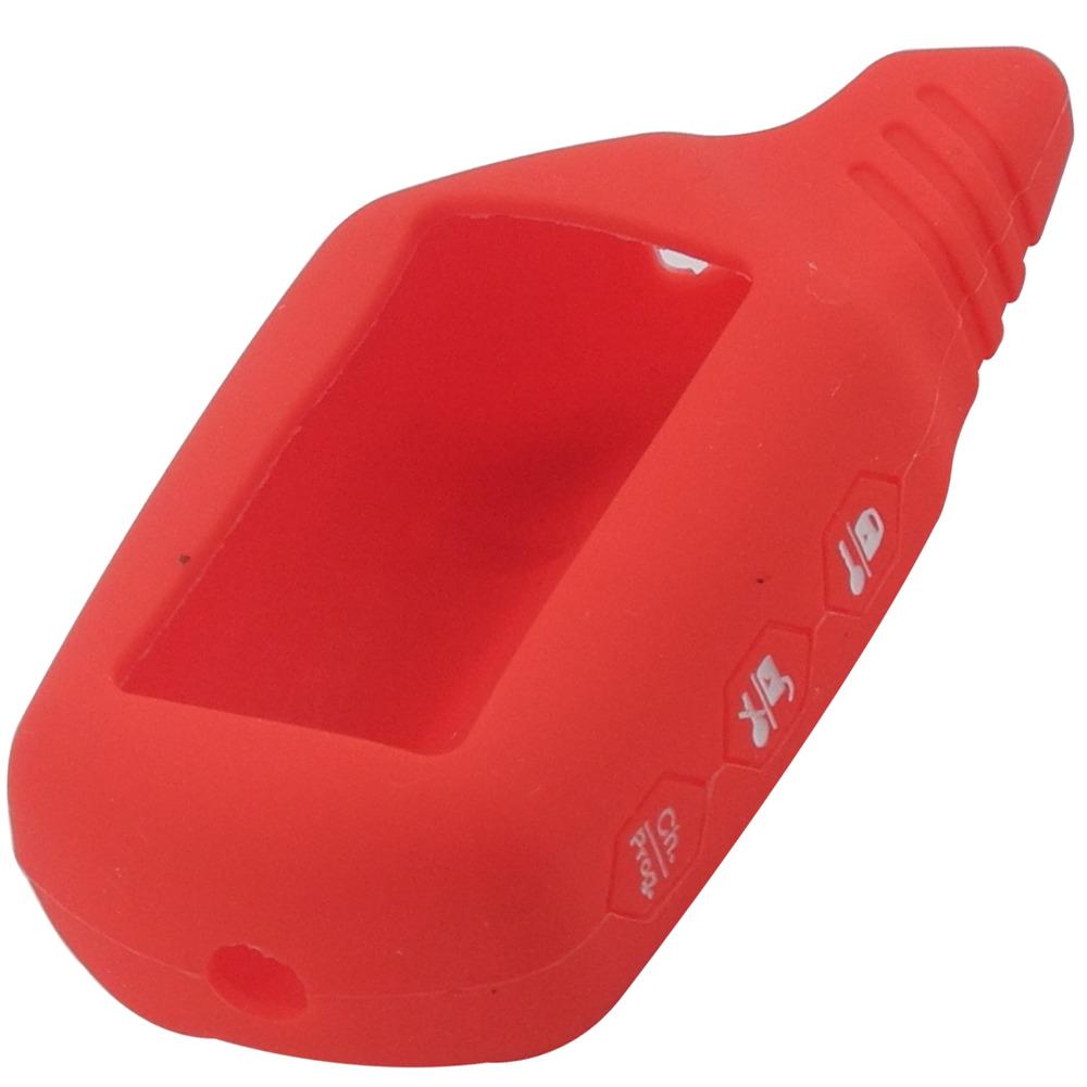 Jingyuqin Panther Schlüsselanhänger Silikonhülle für Original Starline B9/B91/B6/B61/A91/A61/V7 LCD 2-Wege Auto Fernbedienungs-Alarmsystem