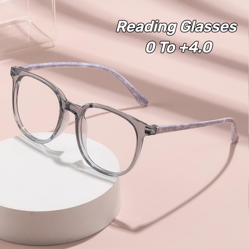 Fashion Oversized HD Anti Blue Light Reading Glasses Floral Pattern Comfortable Presbyopia Eyewear for Women