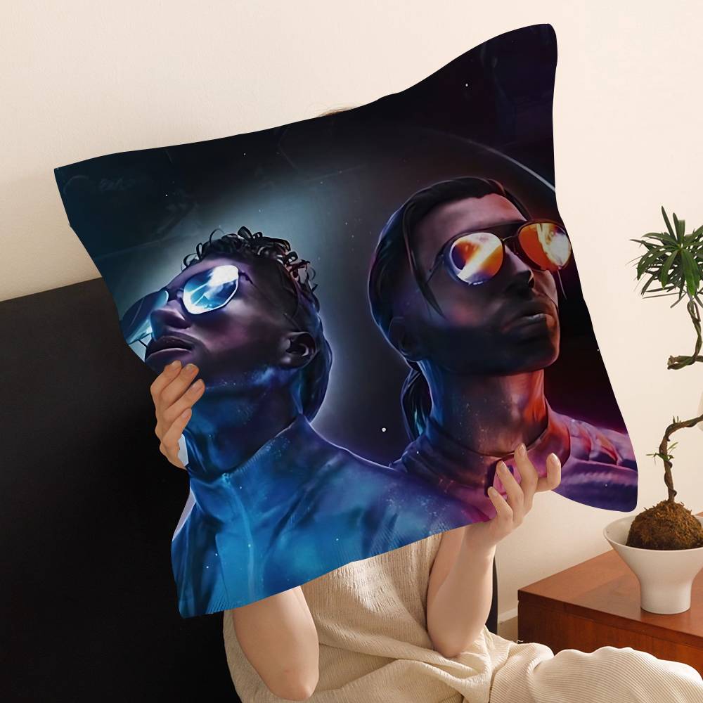 PNL QLF Rapper Singer 45*45cm Cushion Cover Pillow Cover Decor Pillowcase Home Pillowcase For Couch Pillow 12x12Inch
