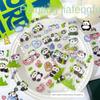 10/40PCS Transparent Creative Diary Stickers Panda Cute Panda Notebook Decoration