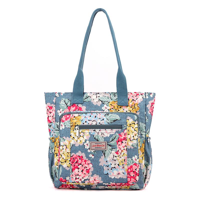 

Женская сумка через плечо с принтом, легкая сумка-тоут из нейлона