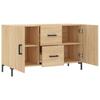 Cómoda, Roble Sonoma, 100X36X60 Cm, Material Derivado de la Madera