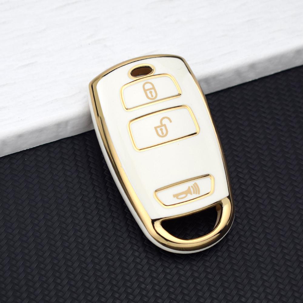TPU Key Case Fob Protector for Old Model Kia Grand Carnival Sedona - Anti-Scratch Car Key Shell Holder Key Chain Accessories
