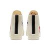 Mens Comme Des Garçons Play X Converse Chuck 70 High Milk 2023 Unisex Sneakers Cream White High-Risk-Red A08792C