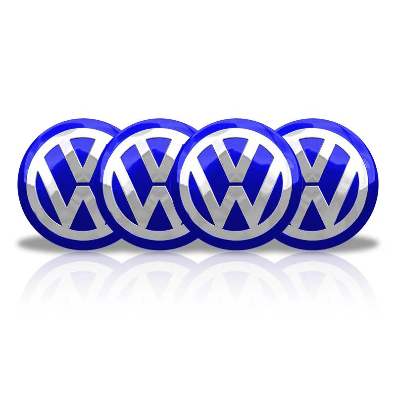 4 ks 56mm 60mm Krytky středů kol auta Znaky Kryty Nálepky Pro Volkswagen VW R Line GTI Touareg Golf 6 7 8 Jetta Passat