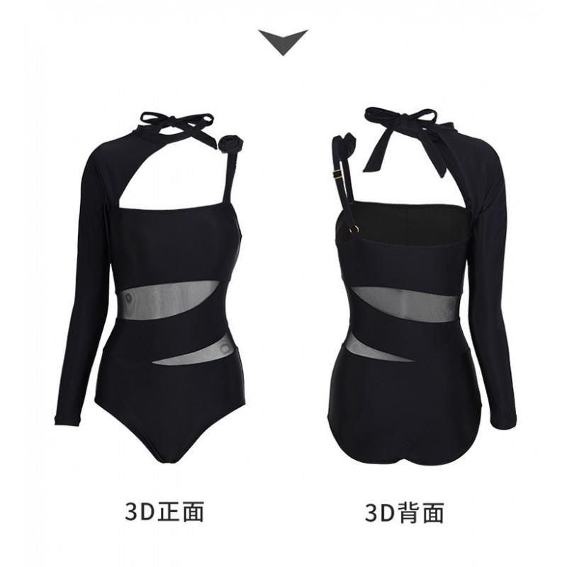 Badeanzug Damen Einteiler Dreieckiger Bauchabdeckung Schlanke Figur Sexy Südkoreanischer Ins-Stil Heißer Urlaub