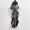 New Lady Knitted Real Rex Rabbit Fur Tassel Scarves Women Winter Warm Natural Rex Rabbit Fur Muffler Thick Knit Real Fur Scarf