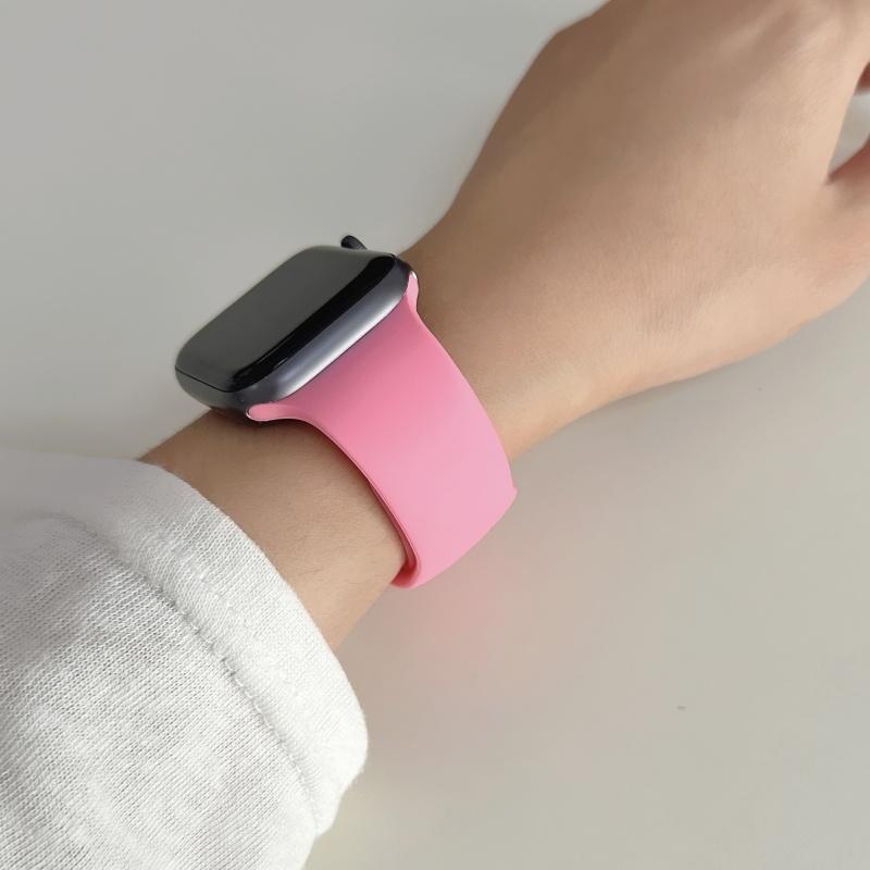 Straps For Watch 10 46 Mm 49mm 44 Mm 45mm 40mm 42mm 41mm 38mm Sport Bracelet iWatch Series 9 8 7 SE Ultra 2 Silicone Band