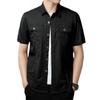Summer Thin Short-sleeved Shirt New Men's Jacket Men's Loose Casual Pure Cotton Versatile Work Shirt Jacket