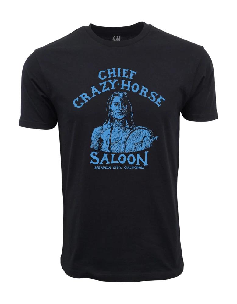 Chief crazy horse saloon navada city california graphic t shirt